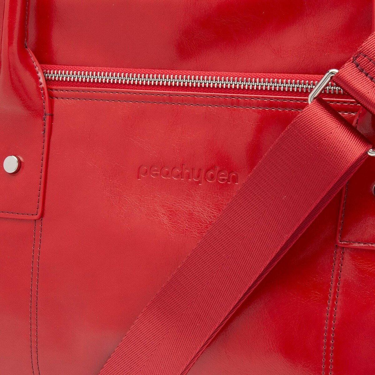 Peachy Den Women's Bowler Bag in Tomato 