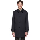 Boss Navy Padded Dain Coat