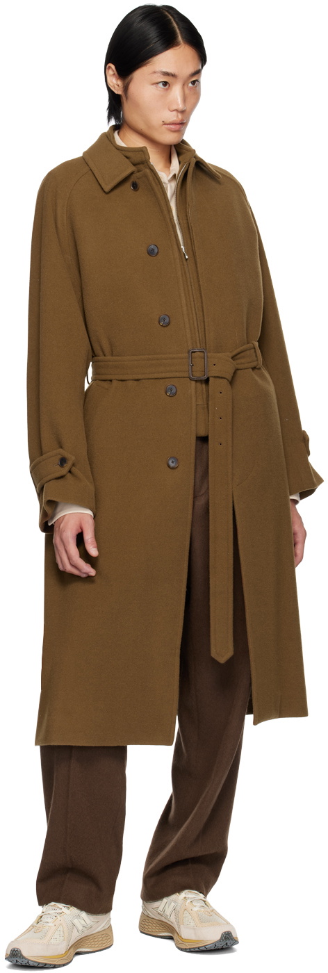 AURALEE Brown Mosser Vest Auralee AURALEE Brown Mosser Vest Auralee