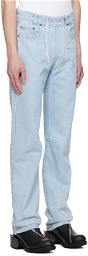 GmbH Blue Double Zip Jeans