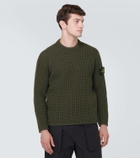 Stone Island Waffle-knit wool sweater