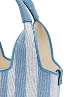 Chloe Stripy Logo-jacquard Canvas Tote bag - Blue And White - One Size