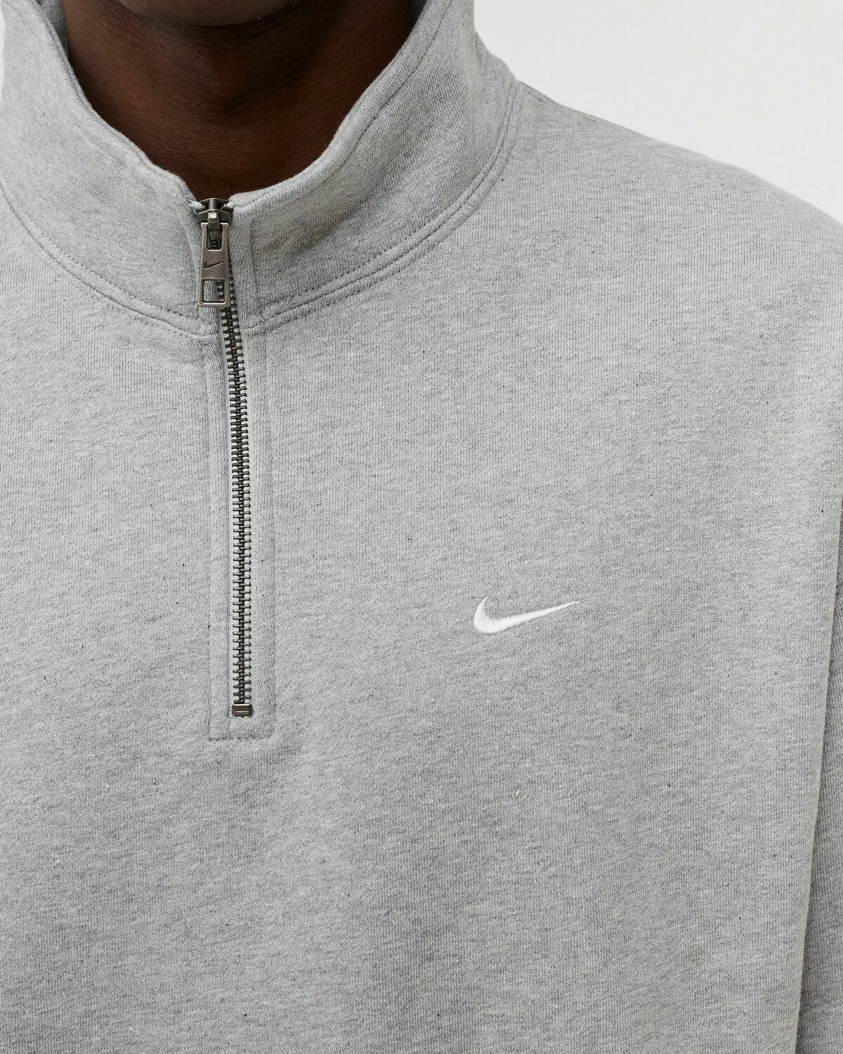 Nike Solo Swoosh 1/4 Zip Top Grey Half Zips