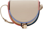 See by Chloé Beige Small Mara Saddle Bag