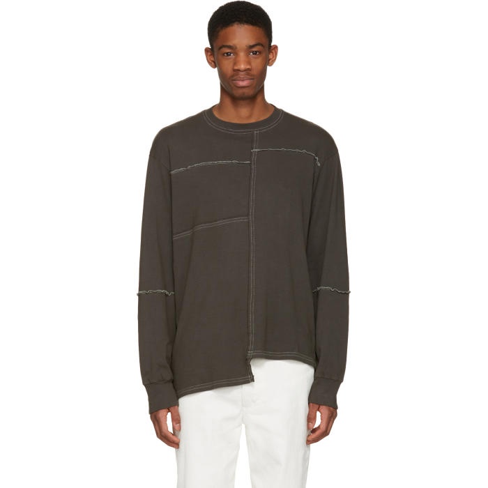 Photo: Eckhaus Latta Grey Patched Pullover