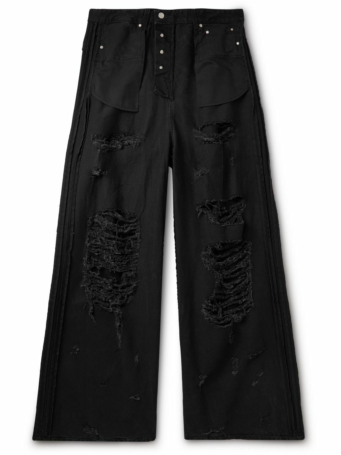 VETEMENTS Distressed Black Jeans - パンツ