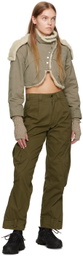 Hyein Seo Khaki Cargo Trousers