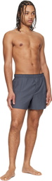 OUR LEGACY Gray Boxer Swim Shorts