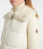 Moncler Grenoble Down-paneled virgin wool cardigan