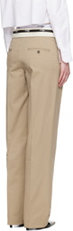 HommeGirls Khaki Big Belt Trousers