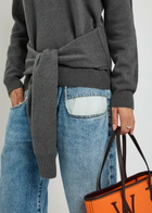 JW Anderson Waist Tie Wool-blend Jumper Grey