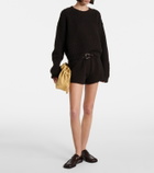 Lisa Yang Low-rise cashmere shorts