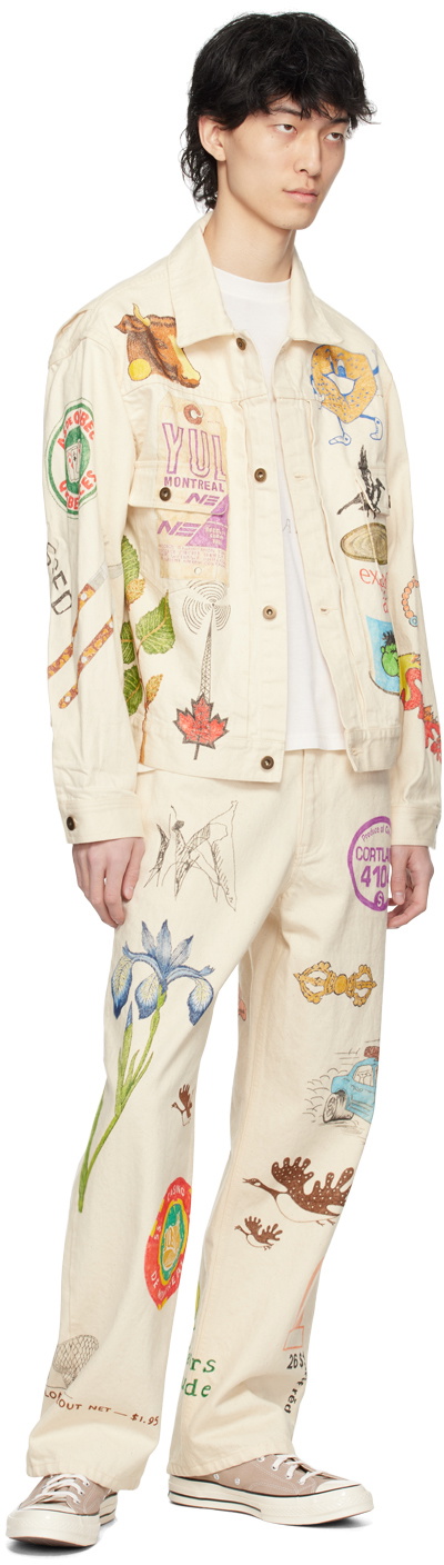 Small Talk Studio SSENSE Exclusive White Jeans