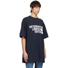 VETEMENTS Navy Limited Editon Logo T-Shirt