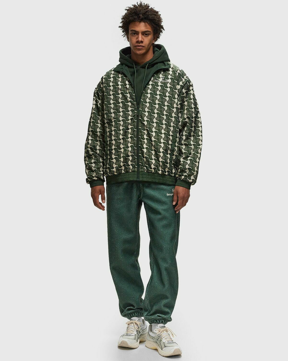 Sergio Tacchini COMO TRACK JACKET green/beige Mens Bomber Jacket