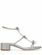 RENÉ CAOVILLA 40mm Satin & Crystal Sandals