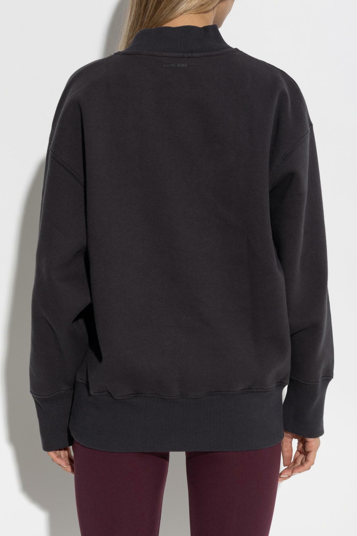 ANINE BING Sudadera Bradie Bing para mujer, Negro ANINE BING Sudadera Bradie Bing para mujer, Negro