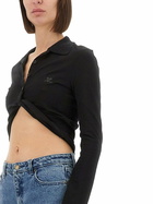 Courrèges Cropped Polo Shirt twist