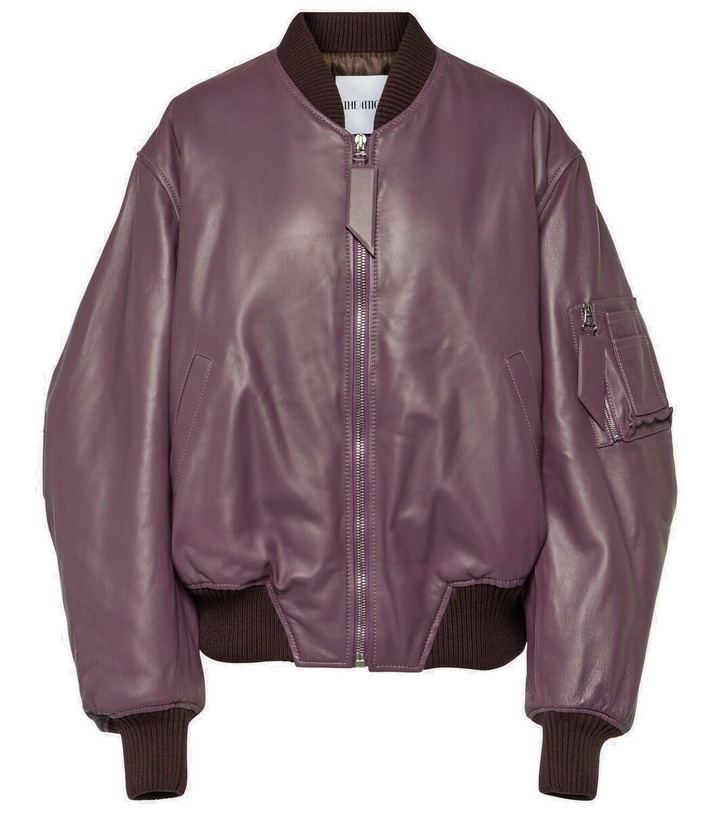 Photo: The Attico Anja leather bomber jacket