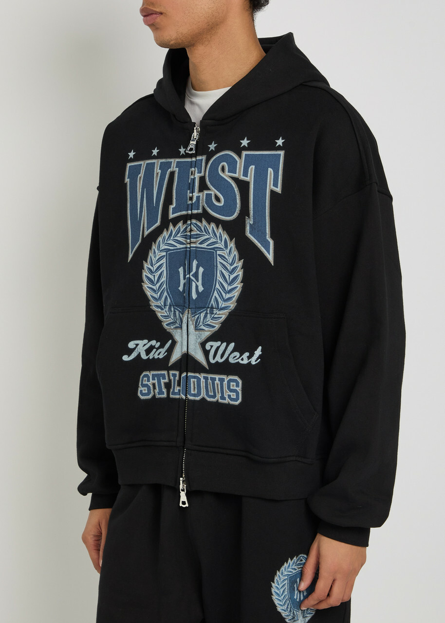 Kidwest St Louis Hooded Cotton Sweatshirt Black