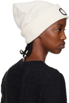 Valentino Garavani Off-White Embroidered Beanie