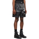 Diesel Black and White P-Kumi-Print-A Shorts