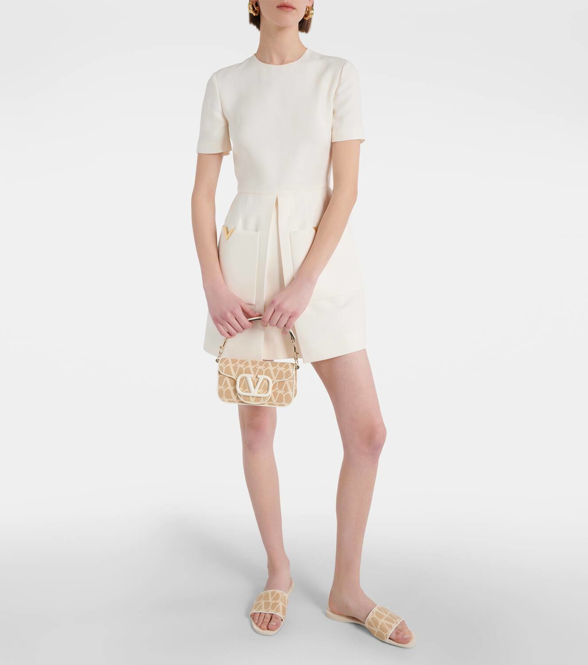 【VALENTINO】SMALL LOCO TOILE ICONOGRAPHE SHOULDER BAG Valentino Garavani Locò Women's Shoulder Bags | Valentino
