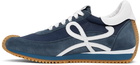 Loewe Blue Suede Flow Runner Sneakers