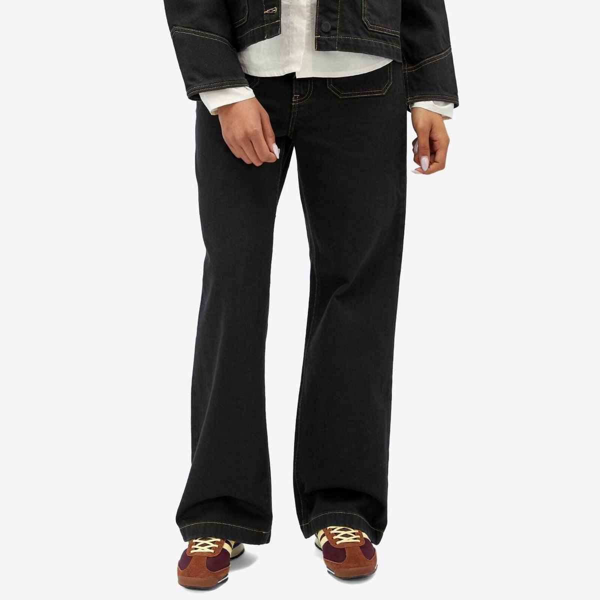 Nudie Jeans Co Women's Holly Western Denim Pants in Black