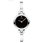Movado Intrigue Bangle Quartz Black Dial Ladies Watch 0607947