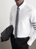 Thom Browne - Logo-Appliquéd 4-Bar Embroidered Cotton-Oxford Shirt - White