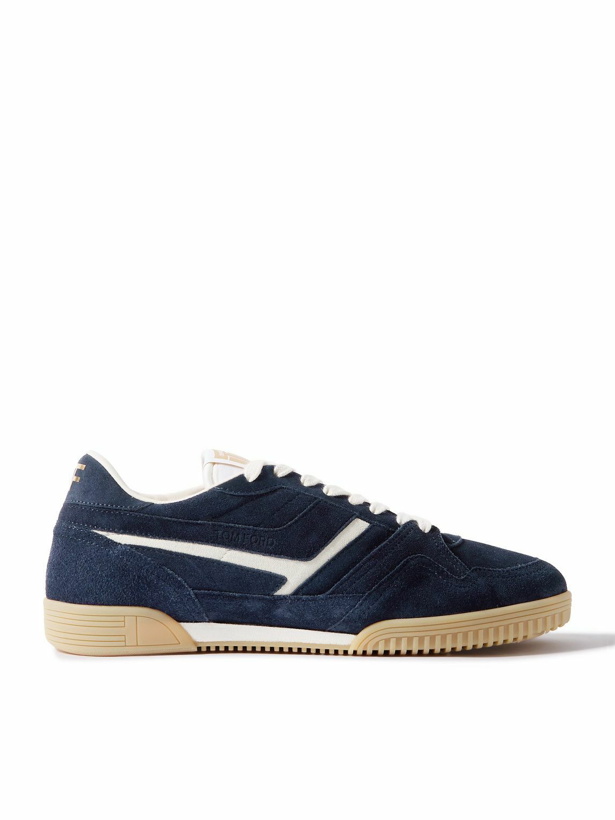 Photo: TOM FORD - Jackson Suede Sneakers - Blue