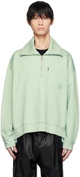 Wooyoungmi Green Quarter Zip Sweatshirt