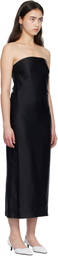 Loulou de Saison Black GIULIA Bustier Midi Dress
