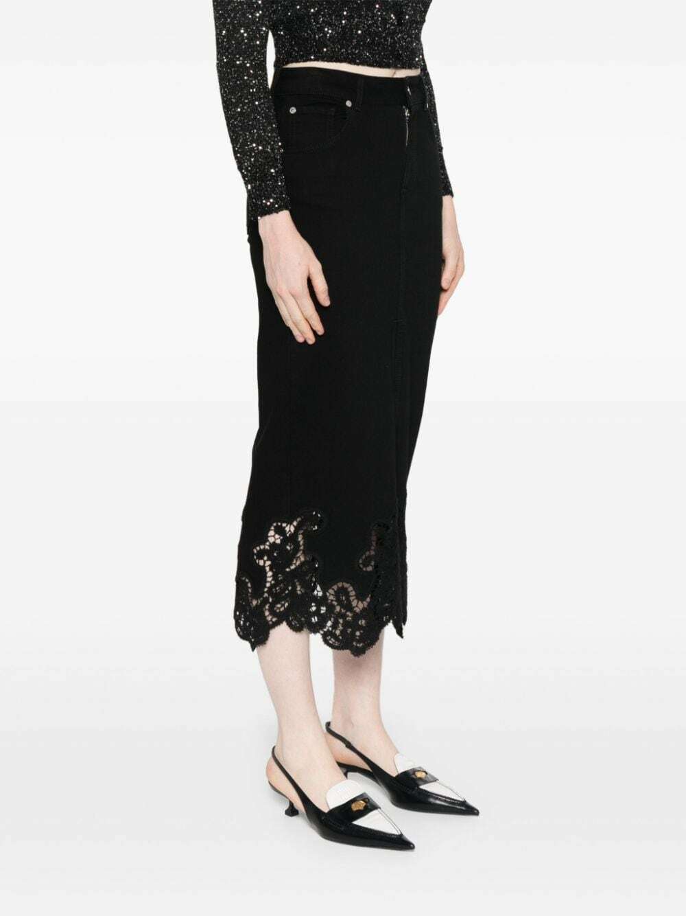 ERMANNO - Lace Midi Skirt