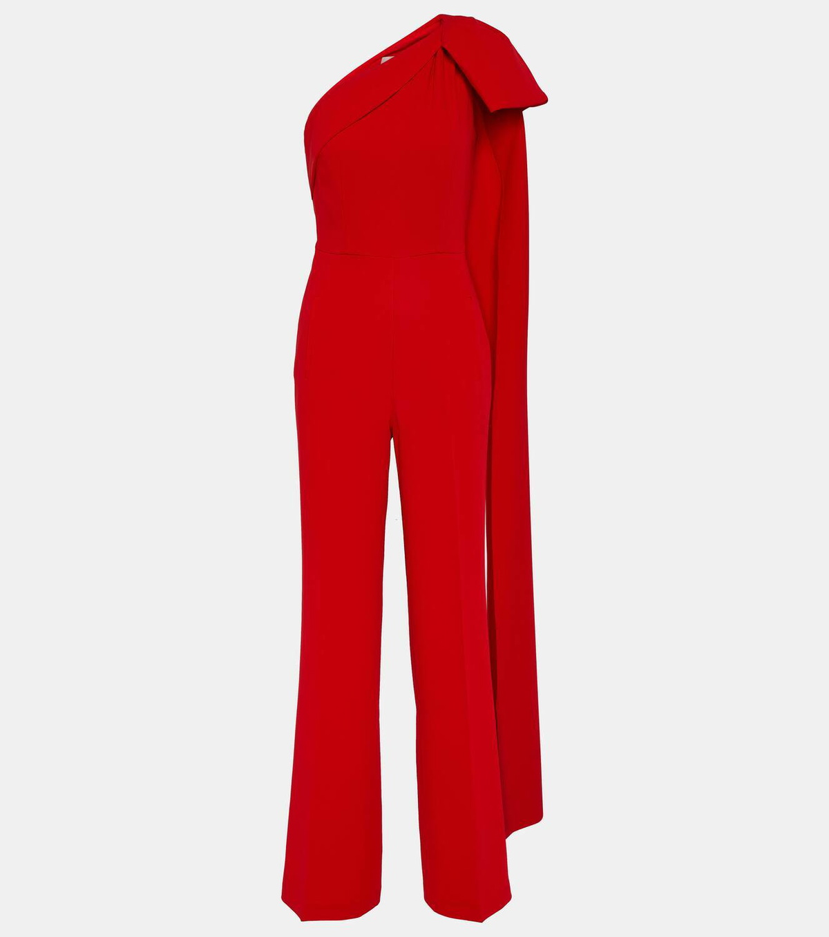 Roland Mouret Bow-detail asymmetric cady jumpsuit