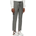 Dolce and Gabbana Grey Wool Prince Of Wales Cargo Pants