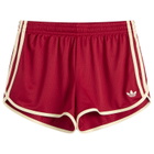 Adidas Women's 3 Stripe Sprinter Short in Team Victory Red/Warm Vanilla