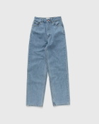 Ganni Rigid Denim Misy Cropped Blue Jeans