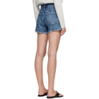 AGOLDE Blue Parker Long Denim Shorts