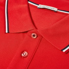 Moncler Men's Classic Logo Polo in Red