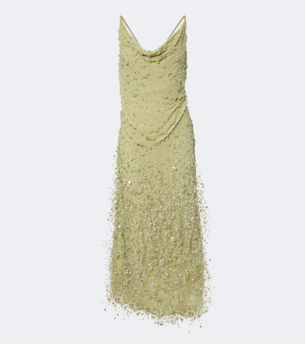 Rachel Gilbert Anika draped embellished gown