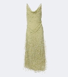 Rachel Gilbert Anika draped embellished gown