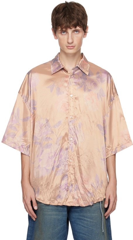 Photo: Acne Studios Beige Crinkled Shirt