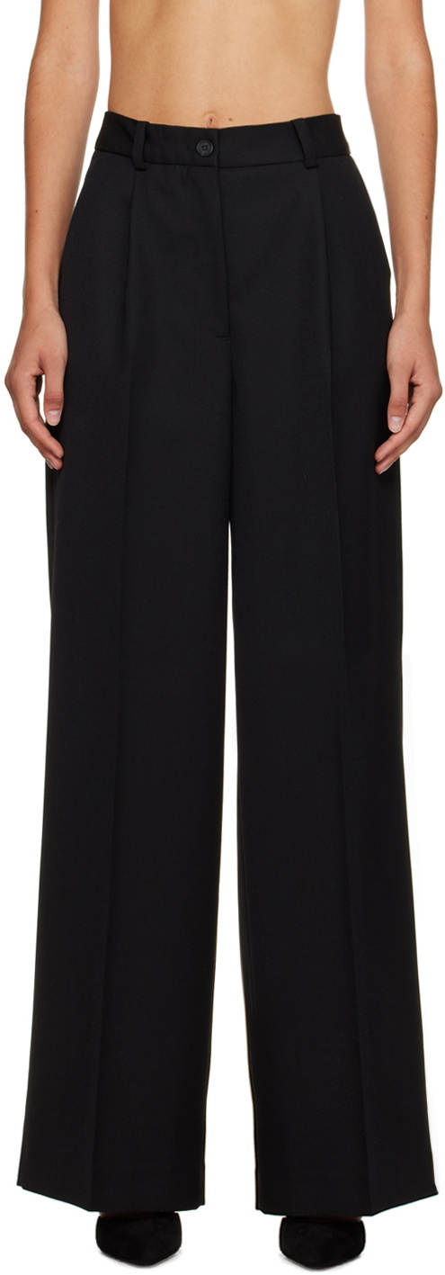 Han Kjobenhavn Black Boxy Trousers