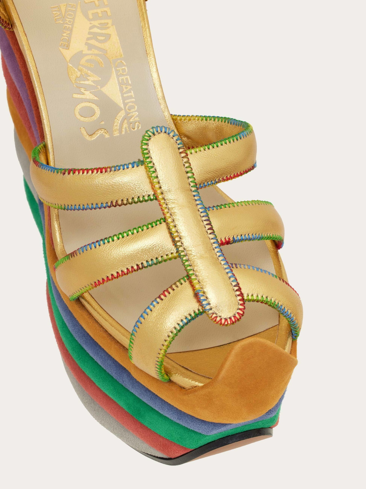 Ferragamo Womens Rainbow (1938) in Multicolor