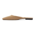 Toteme Tan Cashmere Slippers