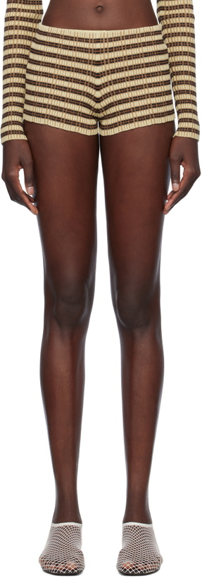 Photo: Nanushka Beige Ferra Shorts