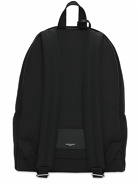 SAINT LAURENT - Embroidered Detail Canvas Backpack