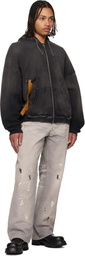 ALEXANDER DIGENOVA Gray Underground Painter Trousers